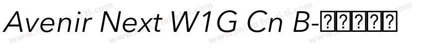 Avenir Next W1G Cn B字体转换